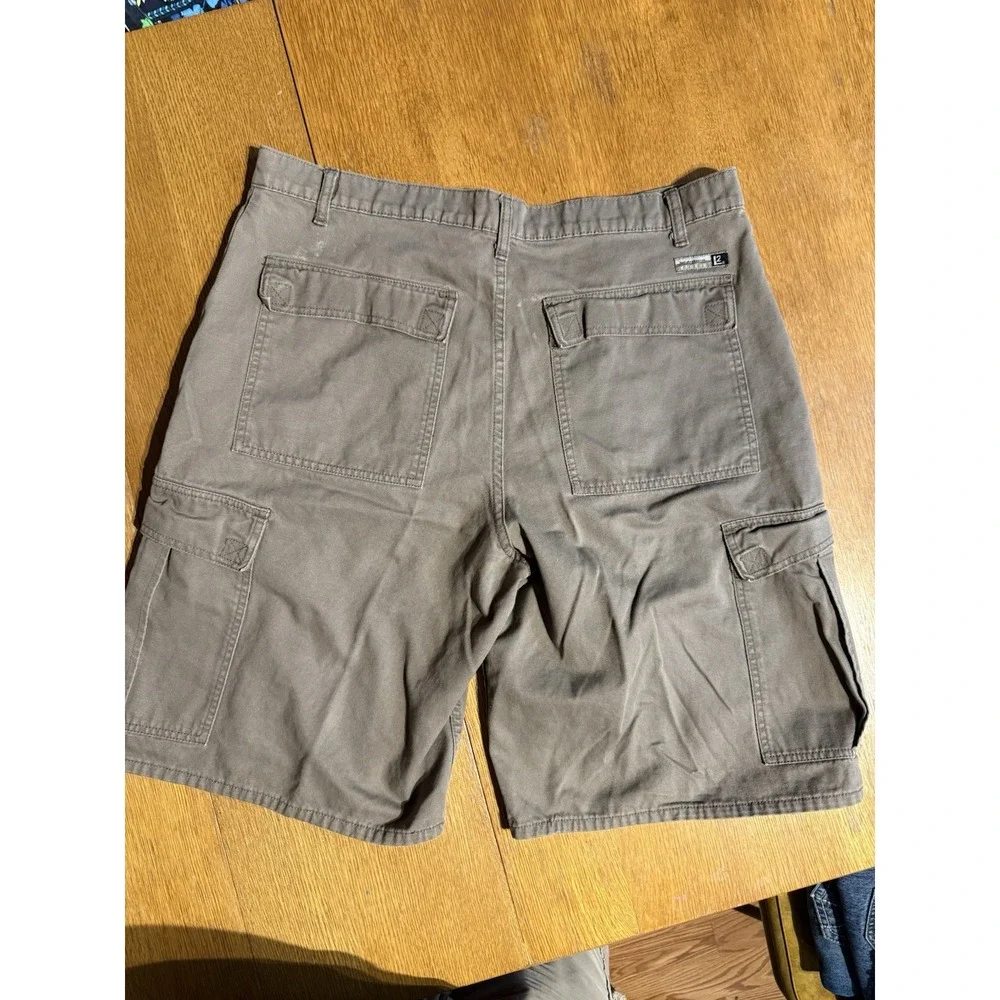 Vintage Levi's L2 Cargo Shorts Mens‎ Size 38x12 Khaki Baggy Loose Fit 1999 Y2K